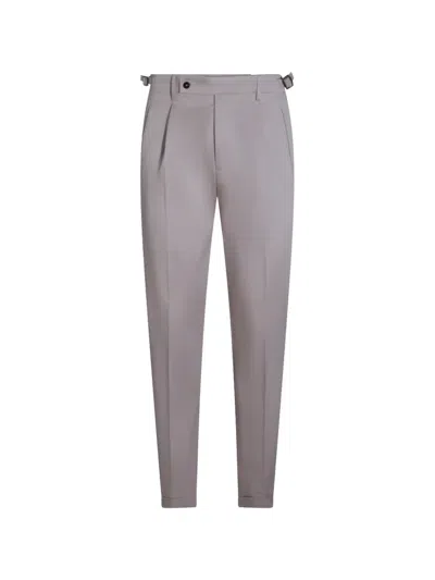 Berwich Darted Trousers In Gray