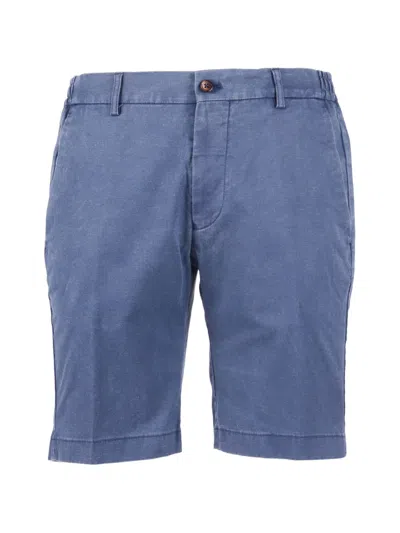 Berwich Elasticated-waist Chino Shorts In Blue