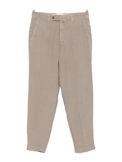 Berwich Grey Indigo Linen Trousers