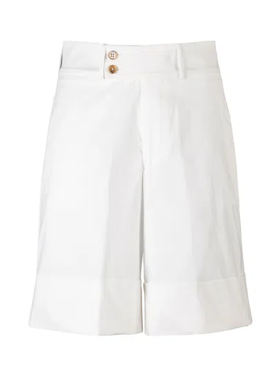 Berwich High Waisted Bermuda Shorts In White