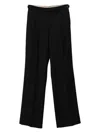 Berwich Simona Pleated-front Trousers In Black