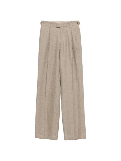 Berwich High-waisted Pants In Neutral
