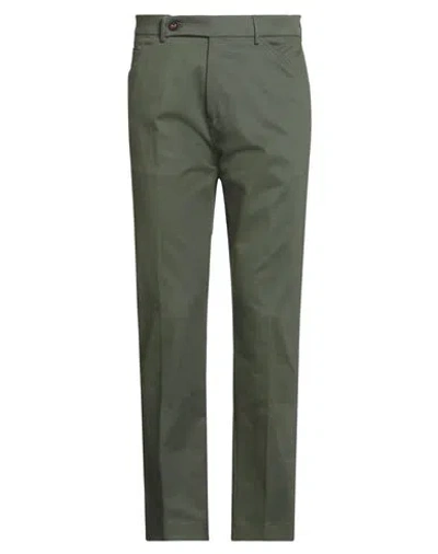 Berwich Hype Man Pants Military Green Size M Cotton, Elastane In Gray
