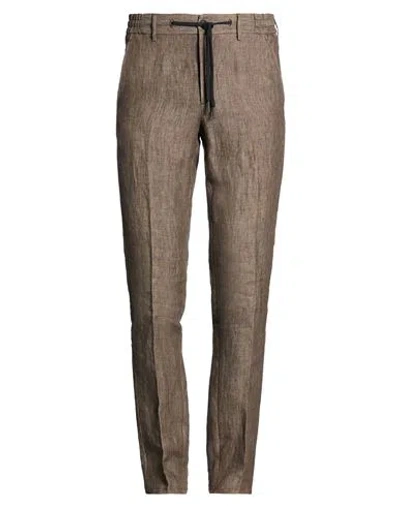 Berwich Komodo Man Pants Brown Size 38 Linen