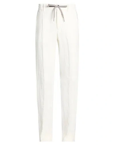 Berwich Komodo Man Pants White Size 28 Linen