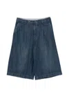 Berwich Linda Denim Shorts In Blue