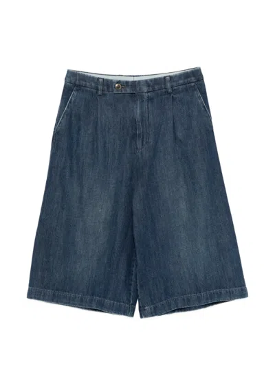 Berwich Linda Denim Shorts In Blue