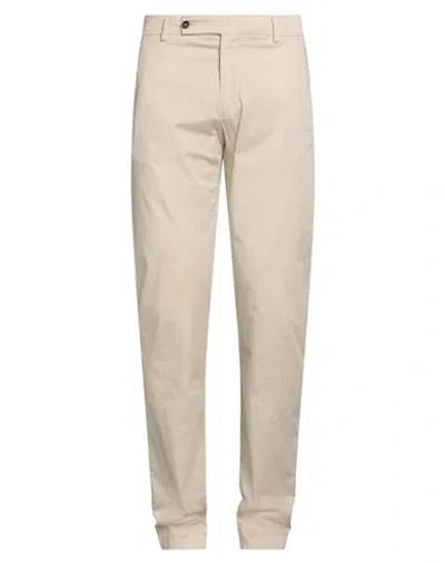 Berwich Man Pants Beige Size 34 Cotton, Elastane In Neutral