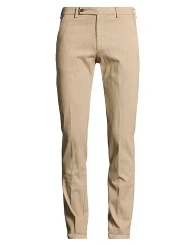 Berwich Man Pants Beige Size 34 Cotton, Elastane In Neutral