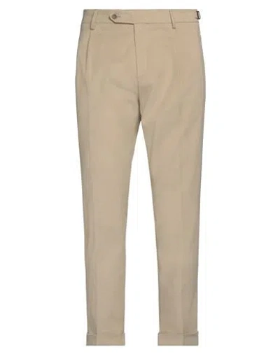 Berwich Man Pants Beige Size 36 Cotton, Elastane