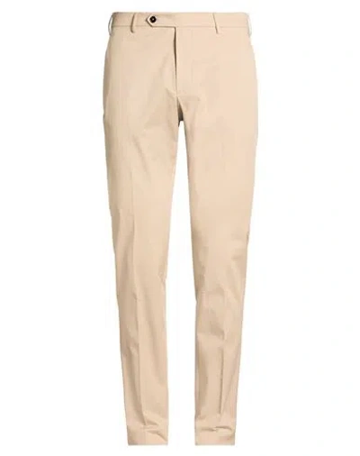 Berwich Man Pants Beige Size 36 Cotton, Elastane In Pink