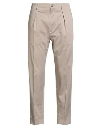 Berwich Man Pants Beige Size 38 Cotton, Elastane In Neutral
