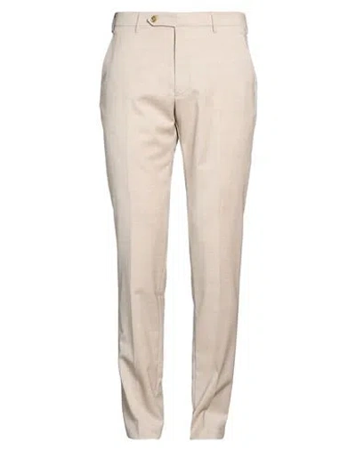 Berwich Man Pants Beige Size 38 Virgin Wool