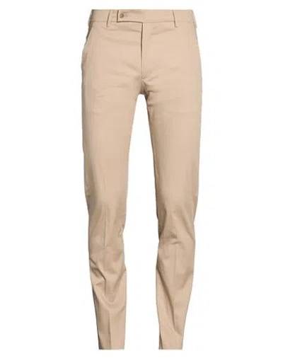 Berwich Man Pants Beige Size 42 Cotton, Elastane In Neutral