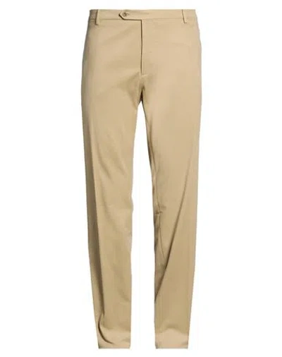 Berwich Man Pants Beige Size 46 Cotton, Elastane