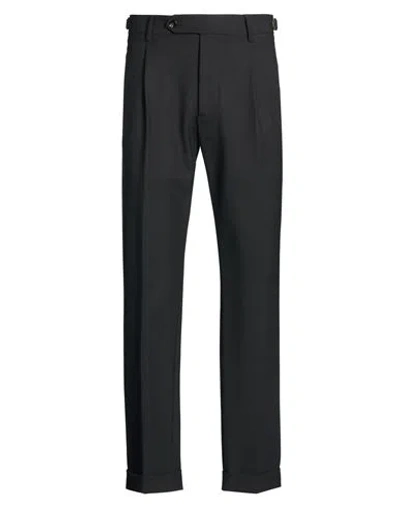 Berwich Man Pants Black Size 28 Polyester, Virgin Wool, Elastane In Multi