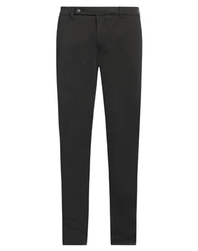 Berwich Man Pants Midnight Blue Size 44 Cotton, Polyester, Elastane In Black