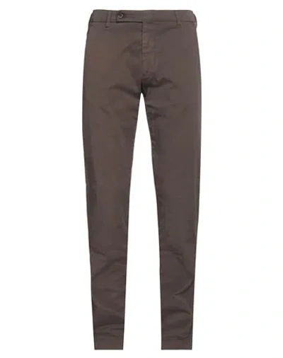 Berwich Man Pants Brown Size 28 Cotton, Elastane In Brown