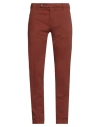 Berwich Man Pants Brown Size 38 Cotton, Elastane
