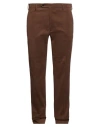 Berwich Man Pants Brown Size 38 Cotton, Elastane