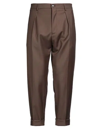 Berwich Man Pants Brown Size 38 Wool