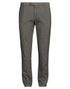 Berwich Man Pants Brown Size 42 Cotton, Elastane In Gray