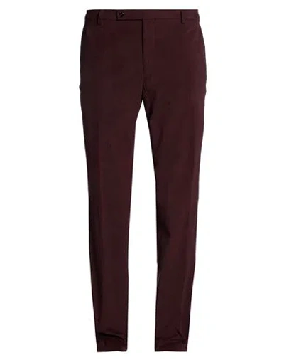 Berwich Man Pants Burgundy Size 44 Cotton, Elastane