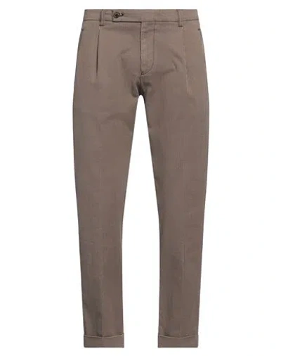 Berwich Man Pants Camel Size 32 Cotton, Elastane In Beige