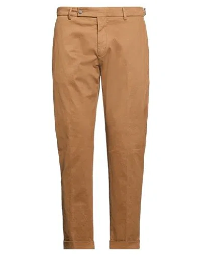 Berwich Man Pants Camel Size 34 Cotton, Elastane In Beige