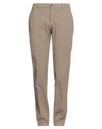 Berwich Man Pants Camel Size 36 Cotton, Elastane In Neutral
