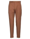 Berwich Man Pants Camel Size 36 Polyester, Virgin Wool, Elastane In Beige