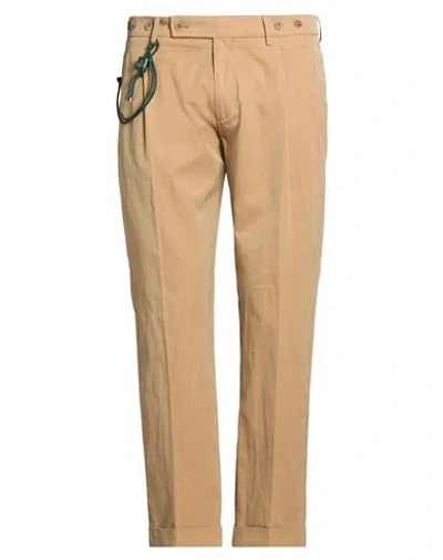 Berwich Man Pants Camel Size 38 Cotton In Nude