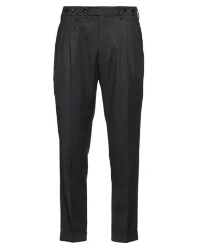 Berwich Man Pants Charcoal Size 32 Virgin Wool In Grey