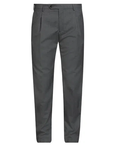 Berwich Man Pants Charcoal Size 42 Wool In Gray