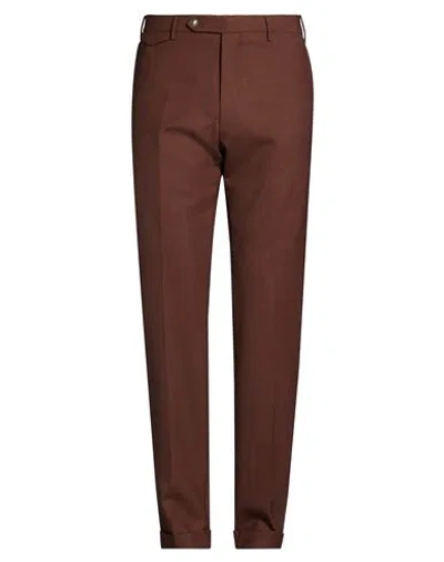 Berwich Man Pants Chocolate Brown Size 30 Virgin Wool