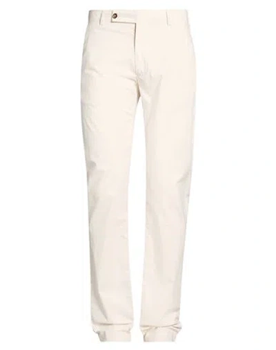 Berwich Man Pants Cream Size 38 Cotton, Lyocell, Elastane In White