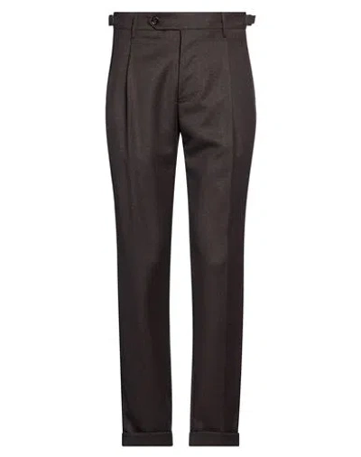 Berwich Man Pants Dark Brown Size 30 Virgin Wool