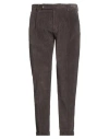 Berwich Man Pants Dark Brown Size 34 Cotton, Elastane