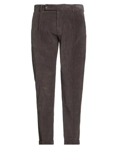Berwich Man Pants Dark Brown Size 34 Cotton, Elastane