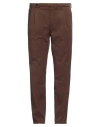 Berwich Man Pants Dark Brown Size 38 Cotton, Elastane