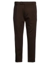 Berwich Man Pants Dark Brown Size 40 Viscose, Polyester, Elastane