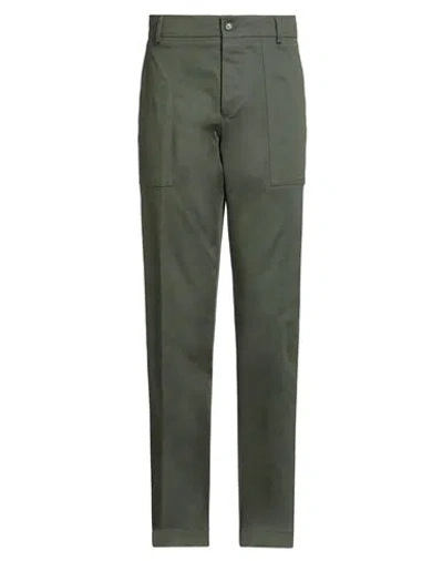 Berwich Man Pants Dark Green Size 30 Cotton, Elastane