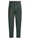 Berwich Man Pants Dark Green Size 34 Polyester, Wool, Elastane