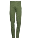 Berwich Man Pants Green Size 33 Cotton, Elastane