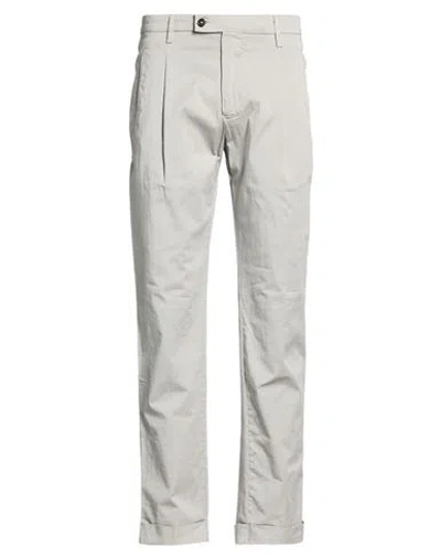 Berwich Man Pants Grey Size 28 Cotton, Elastane In Gray