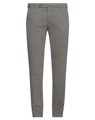 Berwich Man Pants Grey Size 38 Cotton, Elastane