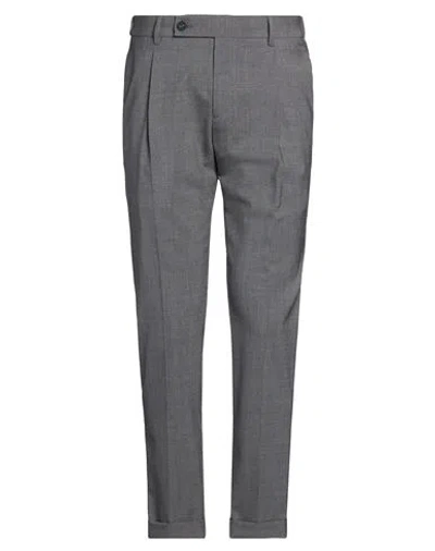 Berwich Man Pants Grey Size 38 Virgin Wool, Elastane In Gray