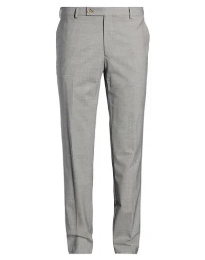 Berwich Man Pants Grey Size 40 Virgin Wool, Elastane In Blue
