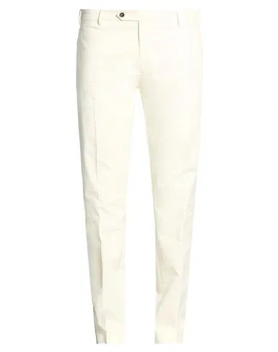 Berwich Man Pants Ivory Size 38 Cotton, Elastane In Gray