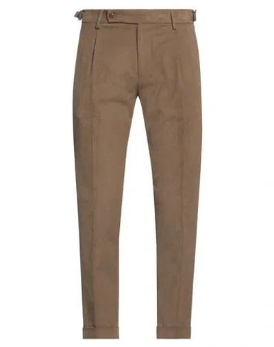 Berwich Man Pants Khaki Size 30 Cotton, Elastane In Beige